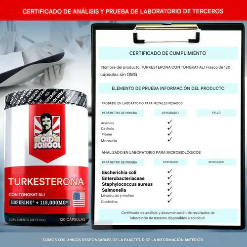 Turkesterone Testosterone Booster Precio de oferta $115.000