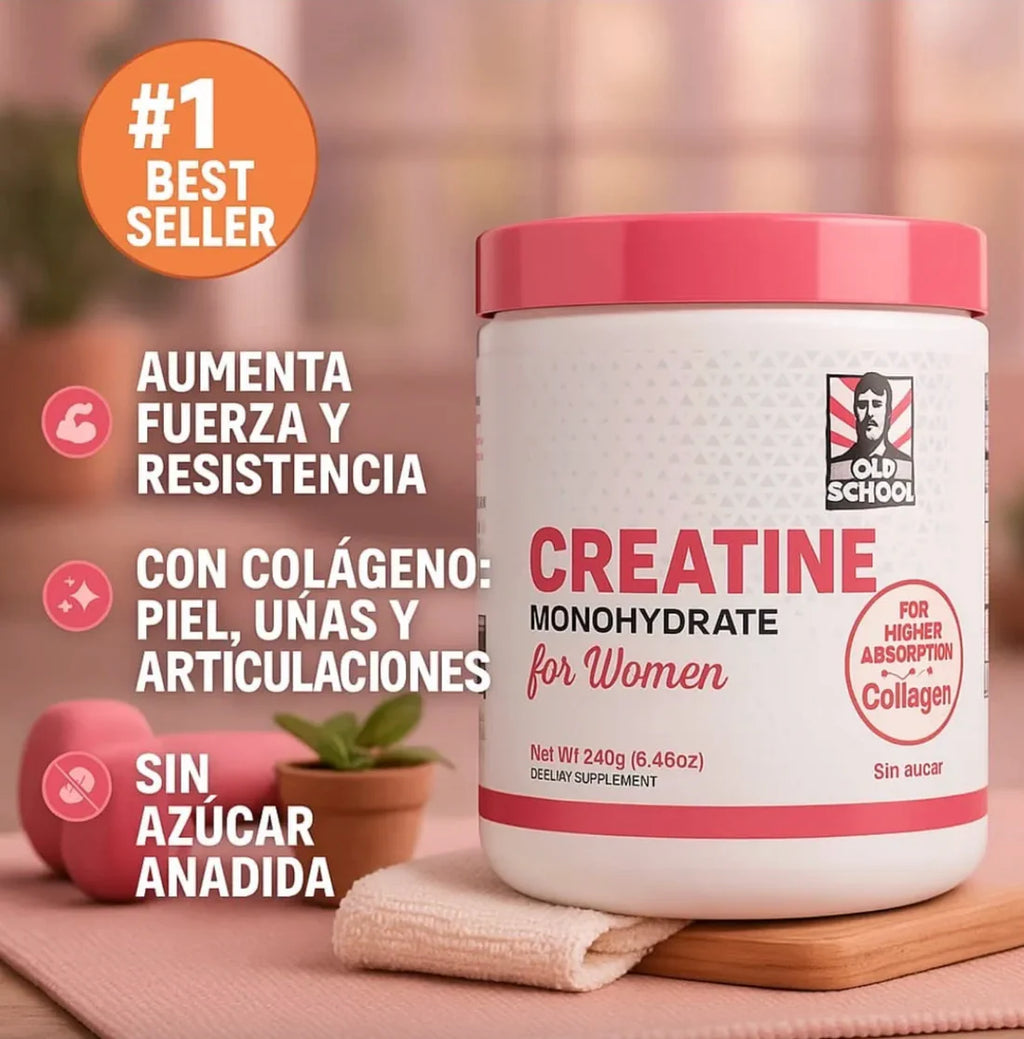 💪 Creatina Monohidratada para mujeres - OLD SCHOOL